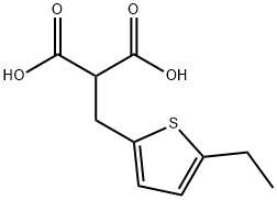 Propanedioic acid, [(5-ethyl-2-thienyl)methyl]- (9CI) Structure