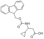 3-环丙基-3-({[(9H-芴-9-基)甲氧基]羰基}氨基)丙酸, 683217-51-8, 结构式