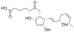 7-[(1R,2S,3R,5S)-3,5-dihydroxy-2-[(1E,3S,5Z)-3-hydroxyocta-1,5-dienyl] cyclopentyl]-6-oxo-heptanoic acid, 68324-95-8, 结构式