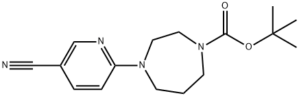 5-CYANO-2-[4-BUTOXYCARBONYL-1-(1,4-DIAZEPENYL)]-PYRIDINE,683274-60-4,结构式