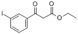 (3-碘苯甲酰)乙酸乙酯,68332-33-2,结构式
