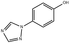 4-(1H-1,2,4-トリアゾール-1-イル)フェノール 化学構造式