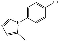 4-(5-METHYL-1H-IMIDAZOL-1-YL)PHENOL 结构式