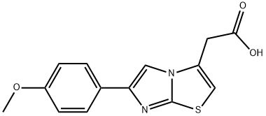 [6-(4-METHOXY-PHENYL)-IMIDAZO[2,1-B ]THIAZOL-3-YL]-ACETIC ACID Structure