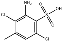 3-amino-2,5-dichlorotoluene-4-sulphonic acid  Struktur