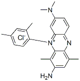 3-amino-7-(dimethylamino)-5-(2,4-dimethylphenyl)-1,4-dimethylphenazinium chloride  化学構造式
