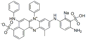 9-[(4-Amino-2-sodiosulfophenyl)amino]-11-methyl-7-phenyl-5-phenylamino-4-sulfonatobenzo[a]phenazin-7-ium,6837-47-4,结构式