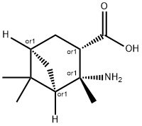 Bicyclo[3.1.1]heptane-3-carboxylic acid, 2-amino-2,6,6-trimethyl-, Structure
