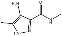 1H-Pyrazole-3-carboxamide,  4-amino-N,5-dimethyl- Structure