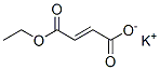 (E)-2-ブテン二酸1-エチル4-カリウム 化学構造式