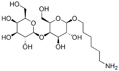 .beta.-D-Galactopyranoside, 6-aminohexyl 4-O-.beta.-D-galactopyranosyl- 化学構造式