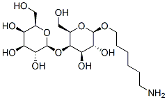 .beta.-D-Galactopyranoside, 6-aminohexyl 4-O-.beta.-D-galactopyranosyl- Struktur