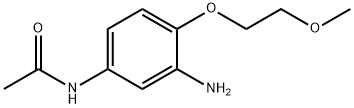 3'-アミノ-4'-(2-メトキシエトキシ)アセトアニリド 化学構造式