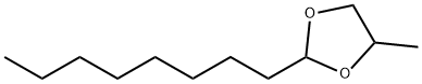 4-メチル-2-オクチル-1,3-ジオキソラン 化学構造式