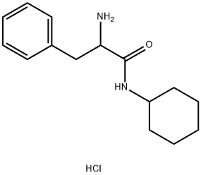 2-氨基-N-环己基-3-苯基丙酰胺盐酸盐 结构式