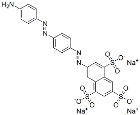 trisodium 7-[[4-[(4-aminophenyl)azo]phenyl]azo]naphthalene-1,3,5-trisulphonate,68400-38-4,结构式