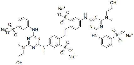 68413-51-4 tetrasodium 4,4'-bis[[4-[(2-hydroxyethyl)methylamino]-6-[(3-sulphonatophenyl)amino]-1,3,5-triazin-2-yl]amino]stilbene-2,2'-disulphonate