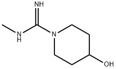 1-Piperidinecarboximidamide, 4-hydroxy-N-methyl- (9CI) Structure