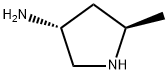 3-Pyrrolidinamine,5-methyl-,(3R,5R)-(9CI),684208-09-1,结构式