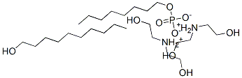 Decyl alcohol,octyl alcohol,phosphate,diethanolamine salt Struktur