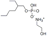 Phosphoric acid, 2-ethylhexyl ester, compd. with 2-aminoethanol Structure