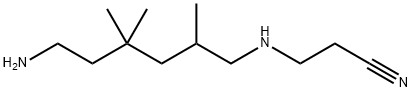 3-[(6-アミノ-2,4,4-トリメチルヘキシル)アミノ]プロパンニトリル 化学構造式