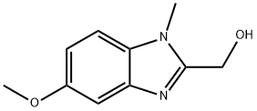 5-Methoxy-1-methyl-1H-benzimidazole-2-methanol 化学構造式