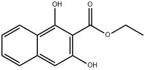 1,3-ジヒドロキシ-2-ナフタレンカルボン酸エチルエステル 化学構造式