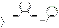 1,2-diethenylbenzene: N,N-dimethylmethanamine: styrene 化学構造式