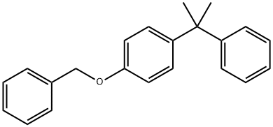 1-(1-メチル-1-フェニルエチル)-4-(フェニルメトキシ)ベンゼン 化学構造式