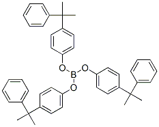 tris[p-(1-methyl-1-phenylethyl)phenol], triester with boric acid,68443-37-8,结构式