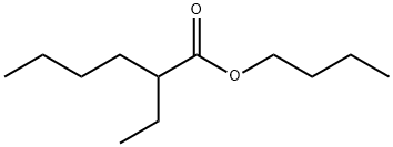 2-エチルヘキサン酸ブチル 化学構造式
