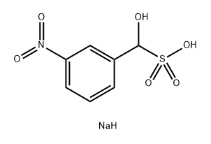 α-ヒドロキシ-3-ニトロベンゼンメタンスルホン酸ナトリウム 化学構造式