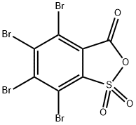 Tetrabromo-2-sulfobenzoic acid cyclic anhydride Struktur