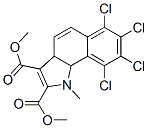 6,7,8,9-Tetrachloro-3a,9b-dihydro-1-methyl-1H-benz[g]indole-2,3-dicarboxylic acid dimethyl ester Structure