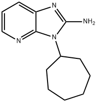 3-环庚基-3H-咪唑并[4,5-B]吡啶-2-胺,684648-95-1,结构式