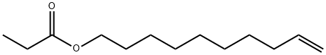 プロパン酸9-デセニル 化学構造式