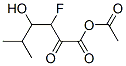 acetyl 3-fluoro-4-hydroxy-5-methyl-2-oxo-hexanoate 化学構造式