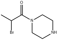 Piperazine, 1-(2-bromo-1-oxopropyl)- (9CI) 化学構造式