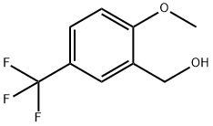 2-メトキシ-5-(トリフルオロメチル)ベンジルアルコール 化学構造式