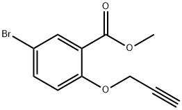 methyl 5-bromo-2-(2-propynyloxy)benzenecarboxylate Structure