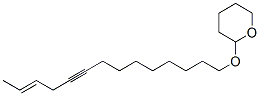 テトラヒドロ-2-[(E)-12-テトラデセン-9-イニルオキシ]-2H-ピラン 化学構造式