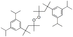 (1-[3,5-ビス(1-メチルエチル)フェニル]-1-メチルエチル)(1,1-ジメチルエチル)ペルオキシド 化学構造式