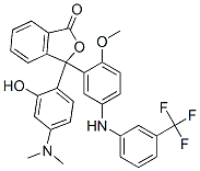 3-[4-(Dimethylamino)-2-hydroxyphenyl]-3-[5-[3-(trifluoromethyl)phenylamino]-2-methoxyphenyl]phthalide,68534-73-6,结构式