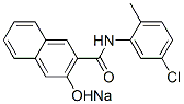 sodium N-(5-chloro-2-methylphenyl)-3-hydroxynaphthalene-2-carboxamidate,68540-87-4,结构式