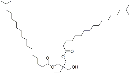 2-ethyl-2-(hydroxymethyl)-1,3-propanediyl bis(isooctadecanoate),68541-49-1,结构式