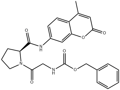Z-GLY-PRO-AMC 化学構造式