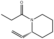 Piperidine, 2-ethenyl-1-(1-oxopropyl)-, (2R)- (9CI) Struktur