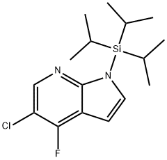 5-chloro-4-fluoro-1-(triisopropylsilyl)-1H-pyrrolo[2,3-b]pyridin Structure