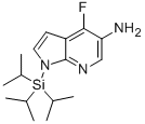 1H-Pyrrolo[2,3-b]pyridin-5-amine, 4-fluoro-1-[tris(1-methylethyl)silyl]- Structure